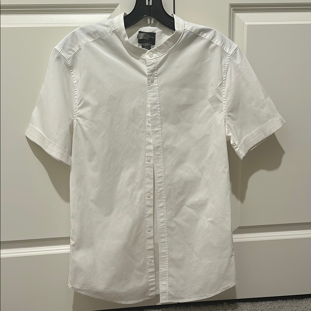 Men's White Short Sleeve Shirt